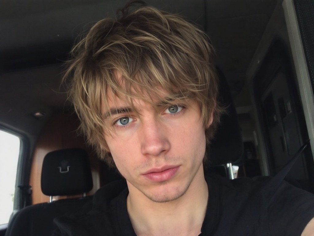 Messy Fringe haircut for men